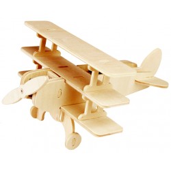 Avion triplan en bois énergie solaire en kit