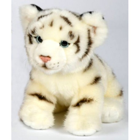 Peluche tigre blanc 26 cm