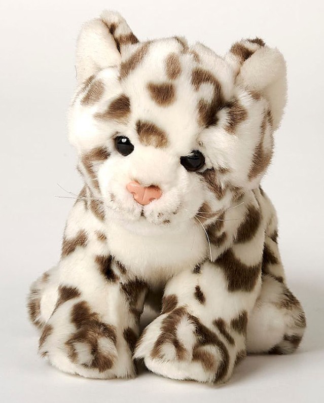 Peluche panthere des neiges 21 cm La Magie des Automates