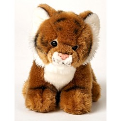 Peluche tigre brun 21 cm