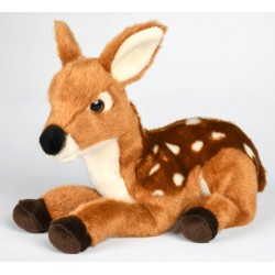 Peluche renard assis 30 cm - La Magie des Automates