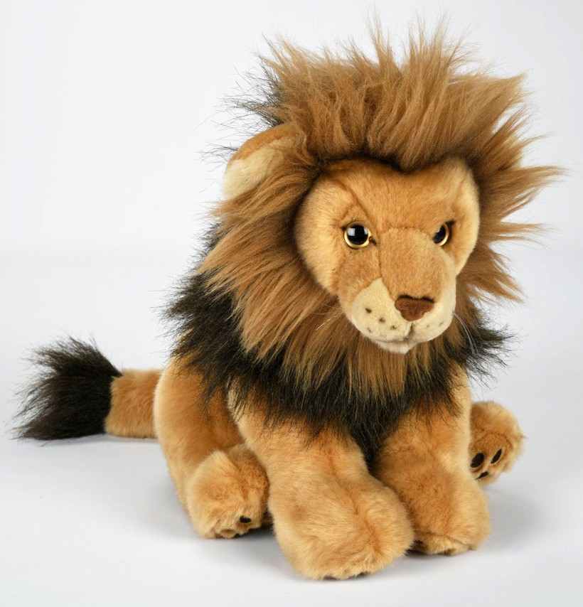 Peluche lion 30 cm - La Magie des Automates