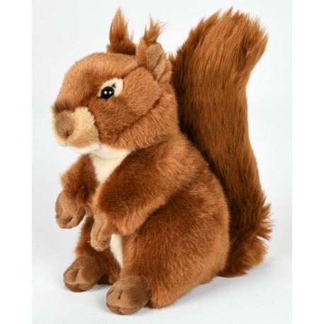 Peluche écureuil roux 23 cm