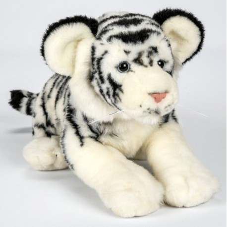 Peluche tigre blanc 30 cm