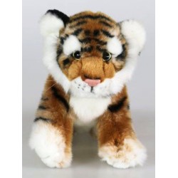 Peluche tigre brun 23 cm