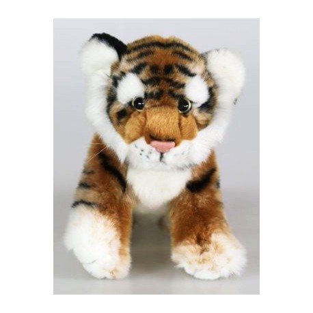 Peluche tigre brun 23 cm