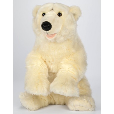 Peluche ours polaire blanc 63 cm