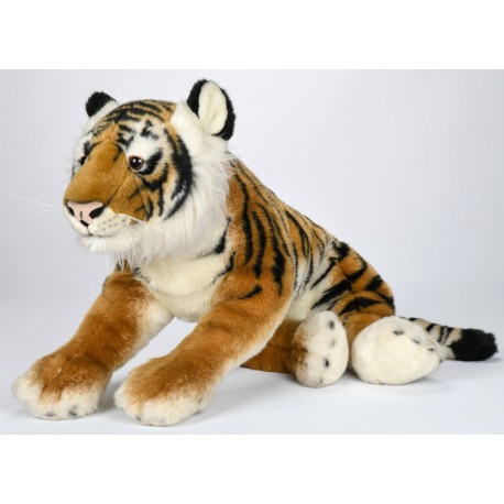 Peluche tigre brun 66 cm