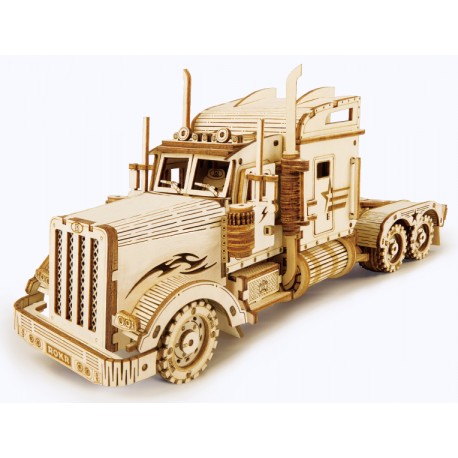 Maquette en bois Camion américain