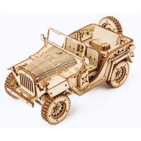 Maquette en bois Voiture Jeep 4x4