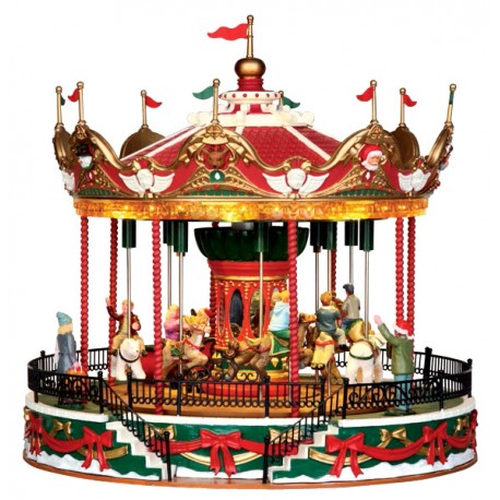 Carrousel Noël lumineux animé et sonore Lemax