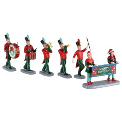 Scène Parade de Noël lot de 6 Lemax