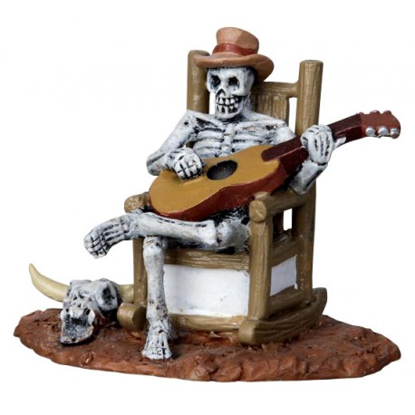 Squelette guitariste Lemax Halloween