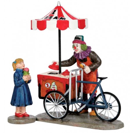 Clown vendeur de glaces lot de 2 Lemax Halloween