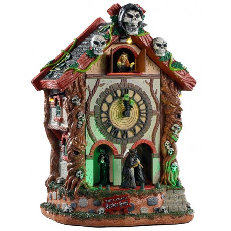 Horloge hantée animée lumineuse sonore Lemax Halloween