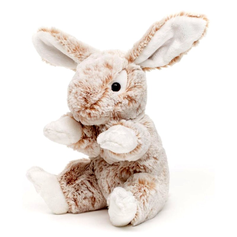 Peluche lapin beige 23 cm - La Magie des Automates