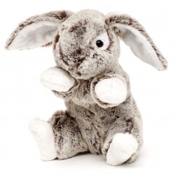 Peluche lapin gris 23 cm