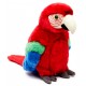 Peluche perroquet rouge 26 cm