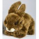 Peluche lapin marron 18 cm