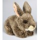 Peluche lapin gris 18 cm