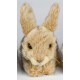 Peluche lapin beige 18 cm