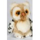 Peluche hibou marron gris 20 cm