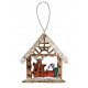 Suspension maison en bois renne