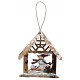 Suspension maison en bois Bon rouge oran