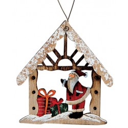 Suspension maison en bois PN cadeaux
