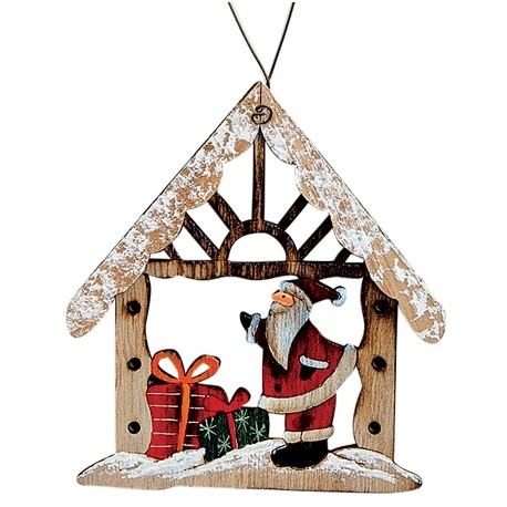 Suspension maison en bois PN cadeaux