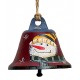 Suspension sapin cloche rouge bonhomme de neige