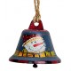 Suspension sapin cloche bleu bonhomme de neige