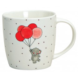 Tasse éléphant ballons porcelaine 30 cl