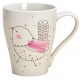 Tasse oiseau porcelaine 37 cl