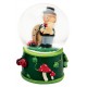 Boule à neige Saint Patrick cochon fer 7 cm vert