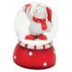 Boule à neige Ours Noël cadeau 6 cm rouge