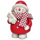 Figurine Bonhomme de neige cadeau résine 10 cm