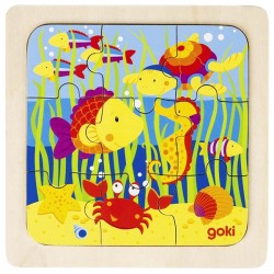 Puzzle enfant en bois océan 9 pièces