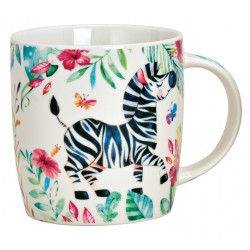Tasse zèbre porcelaine 27 cl