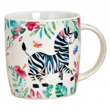 Tasse zèbre porcelaine 27 cl