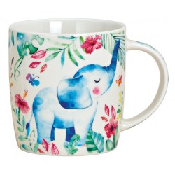 Tasse éléphant porcelaine 27 cl