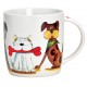 Tasse chiens porcelaine 30 cl