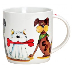 Tasse chiens porcelaine 30 cl