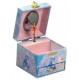 Boîte à bijoux musicale bleu rose danseuse 11 cm