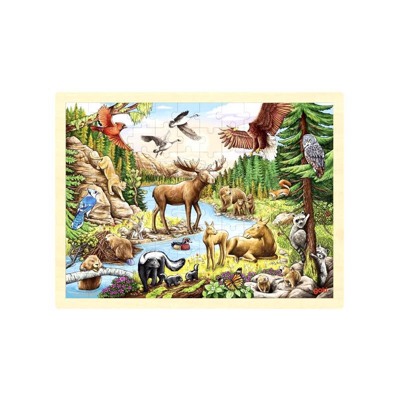 Puzzle pour enfants - Animaux de la montagne - Cubika — Juguetesland