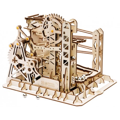 Maquette en bois animée Circuit de billes