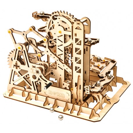 Maquette en bois animée Circuit de billes