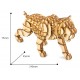 Maquette en bois tigre préhistorique