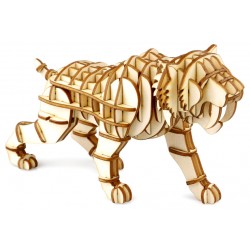 Maquette en bois tigre préhistorique