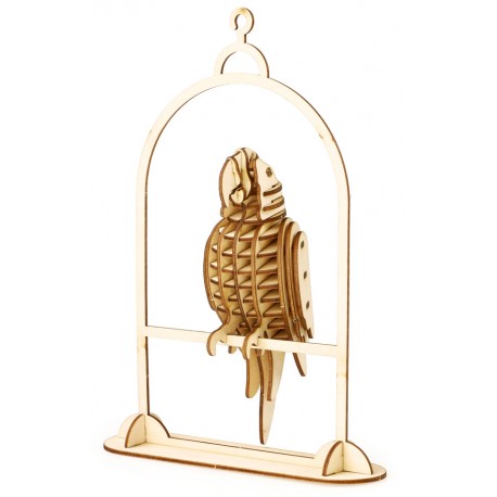 Maquette en bois Perroquet